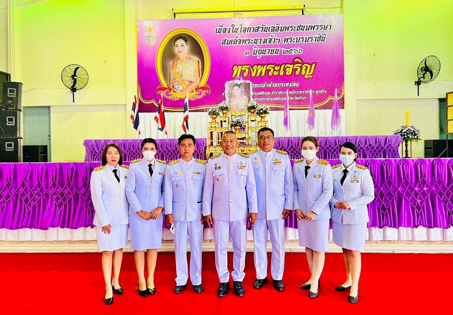 สาธารณสุขอำเภอทับปุดร่วมกิจกรรมเฉลิมพระเกียรติสมเด็จพระนางเจ้าฯ พระบรมราชินี เนื่องในโอกาสวันเฉลิมพระชนมพรรษา ๓ มิถุนายน ๒๕๖๖